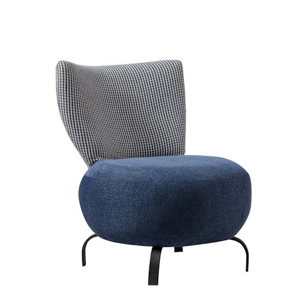 Wing Chair Loly - Mørkeblå