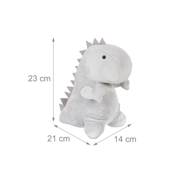 Grå dørstop Dino