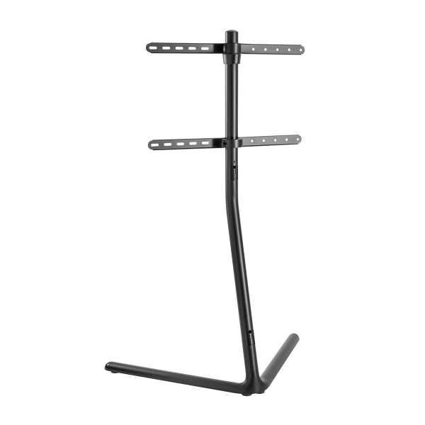 TV Gulv Stand | 49 - 70 " | Maksimal vægt: 40 kg | V-shape Design | skrid rem | Snap-lock | Aluminium / Stål | Sort