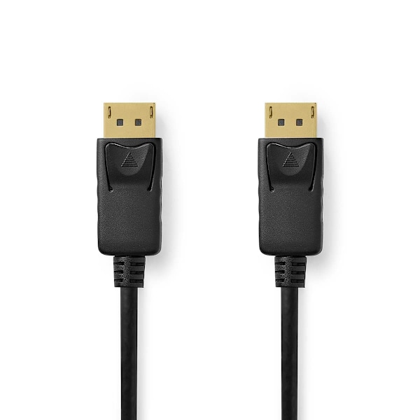 Displayport kabel | DisplayPort Han | DisplayPort Han | 8K@60Hz | Nikkelplateret | 2.00 m | Runde | PVC | Sort | Box