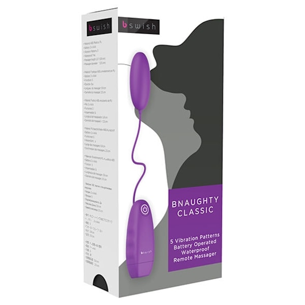 B Swish - Bnaughty Classic Vibrating Bullet Lila