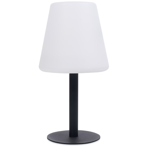 Solar bordlampe LED Sort, Hvid