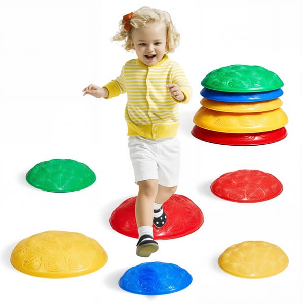 Balance Stepping Stones, 6-delt skildpadde skridsikkert sæt