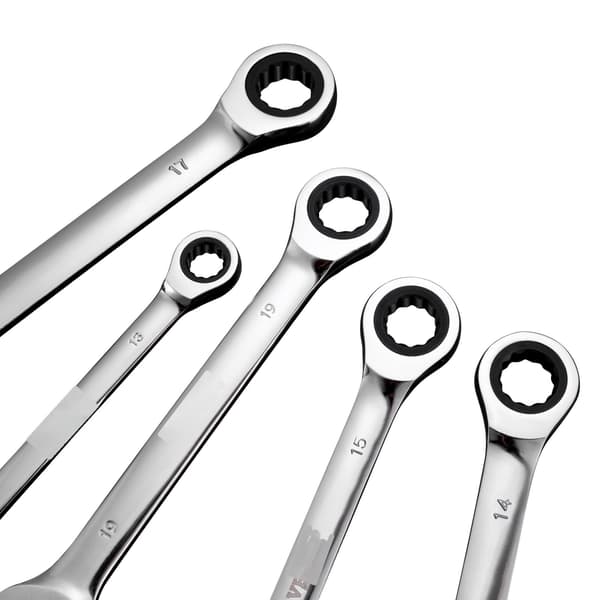 Metrisk spärrnyckelsats, 8 delar, 8–19 mm