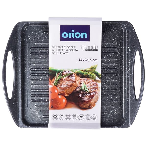 Grillplatta i aluminium med non-stick granitbeläggning
