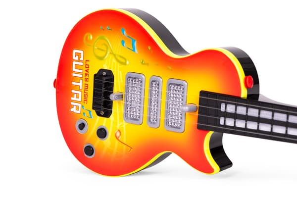 Børnerockguitar med infrarødt læringssystem