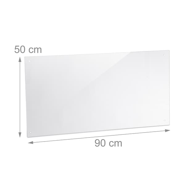 Stænkskærm til køkken 90 cm
