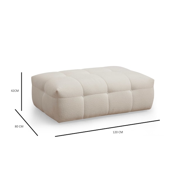 Tuffet Cady Ottoman - Beige