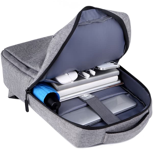 Laptoprygsæk 15,6" Grå, Vandafvisende, Polyester