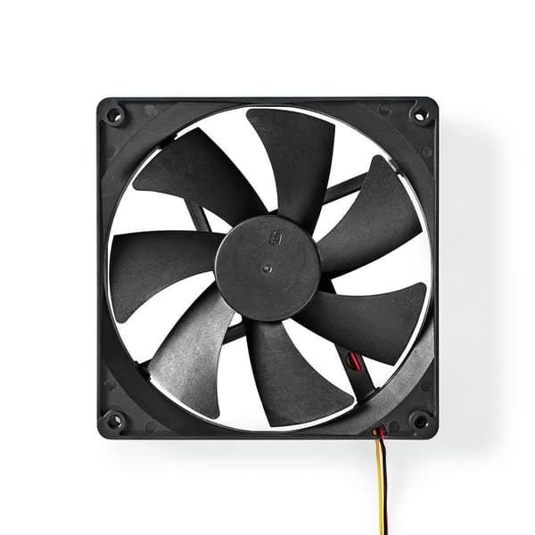 DC-ventilator | DC | Ventilatorstørrelse: 140 mm | 3-Pin | 24.9 dBA | Sort