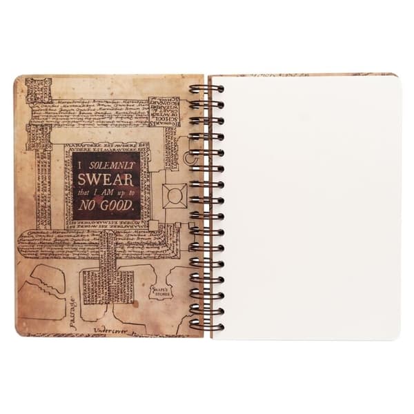 Marauders Map A5 notesbog til Harry Potter-fans
