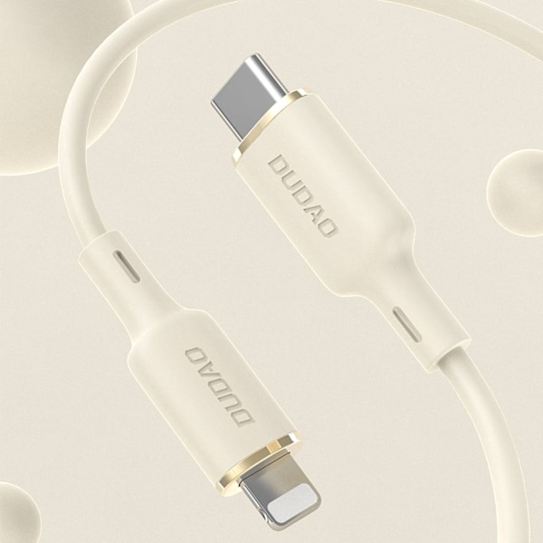SR-vahvistettu kaapeli iPhone USB-C:lle - Lightning 30W 2m beige