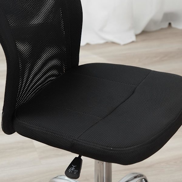 Kontorstol Ergonomisk, Højdejusterbar Skrivebordsstol, 360° Med Åndbart Ryglæn, Bæreevne Op Til 100 Kg, Sort
