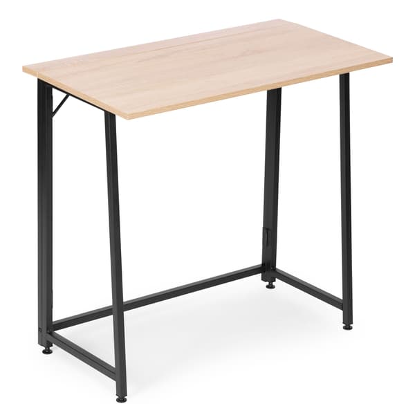 Hopfällbart laptopbord, 80x45 cm, MDF, loftstil