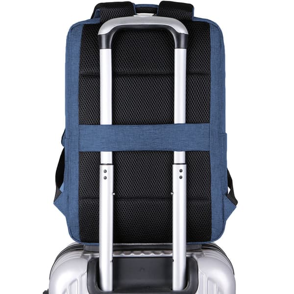 Laptoprygsæk 15,6" – Blå, Vandafvisende, Polyester