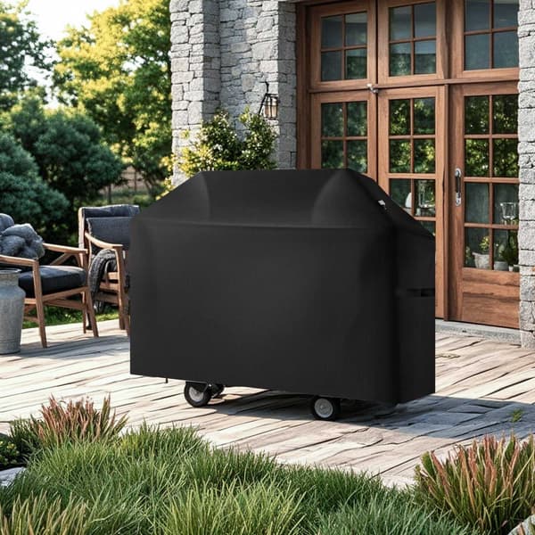 Grillöverdrag, 52 tum, vattentät 600D polyester, remmar