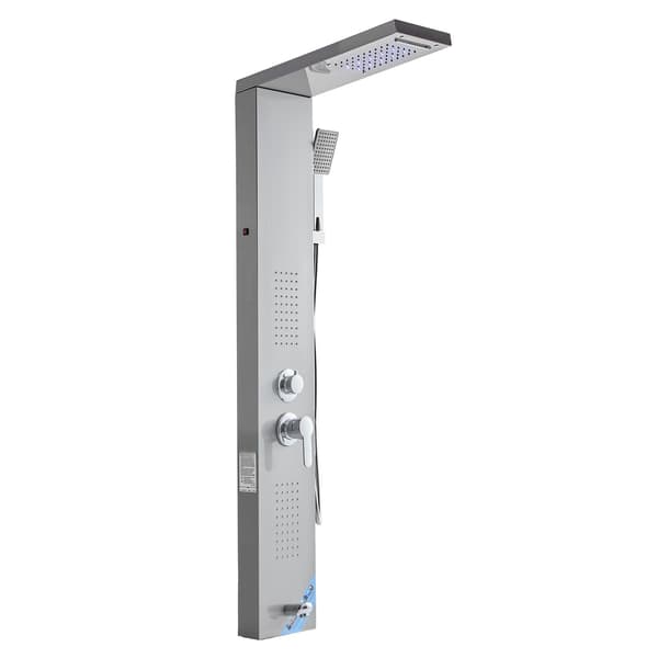 Brusepaneltårnsystem, 53 tommer rustfrit stål, LED
