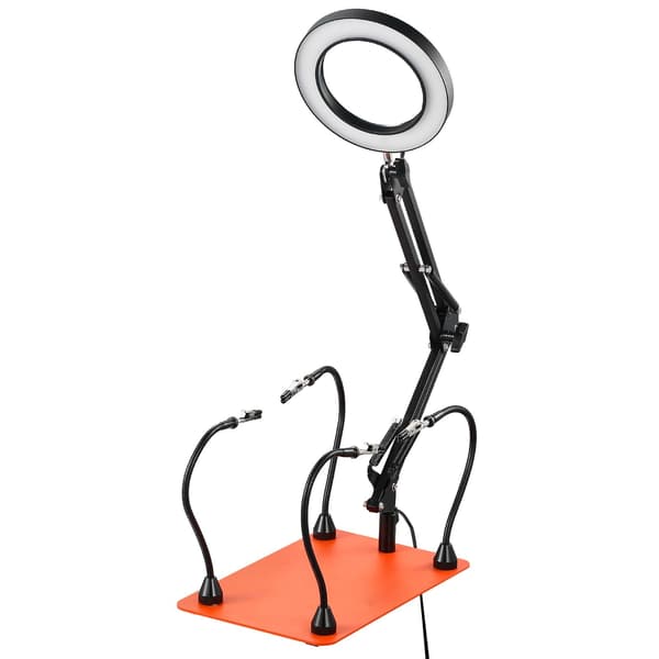 Helping Hands loddestation, 4 arme, 3x LED-forstørrelsesglas