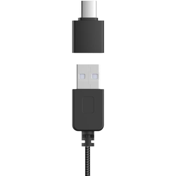 USB-headset med ENC, justerbar mikrofon, USB-C/USB-A