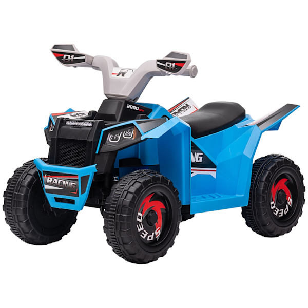 Elektrisk Børne-Quad, Mini-El-Quad Med Frem- Og Bakfunktioner, 6 V Elbil Til Børn 1,5-3 År, 2,5 Km/T, Blå