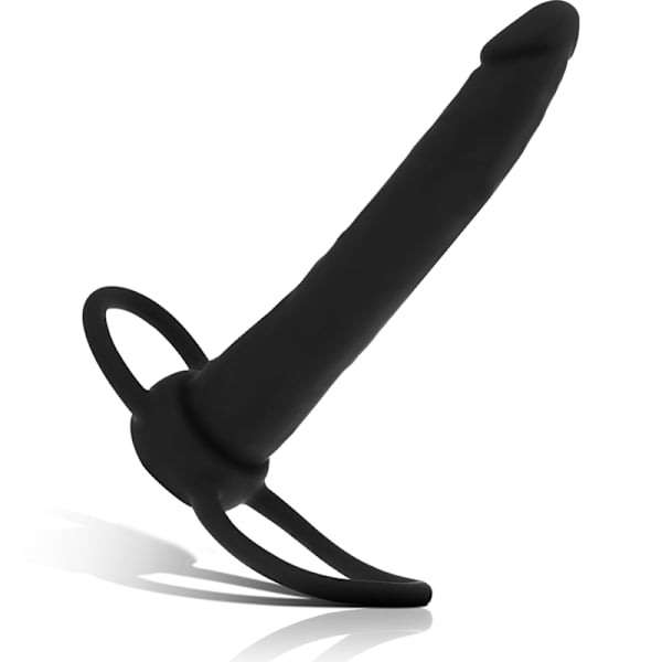 Mythology - Cobi Onyx Anal Dildo Med Hane Och Testikelring 13 Silikon Cm