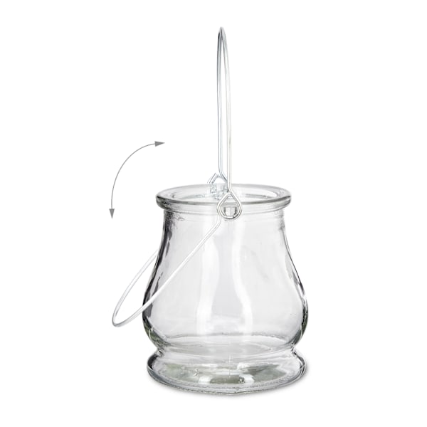 Lykta transparent set om 12