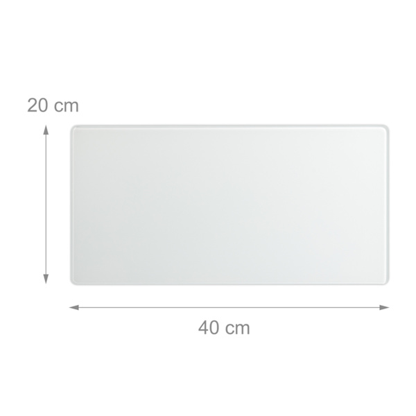 Magnetplade i sort glas