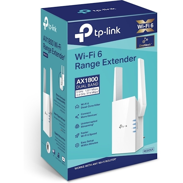 TP-LINK RE605X Dual-band - Wi-Fi 6 forstærker