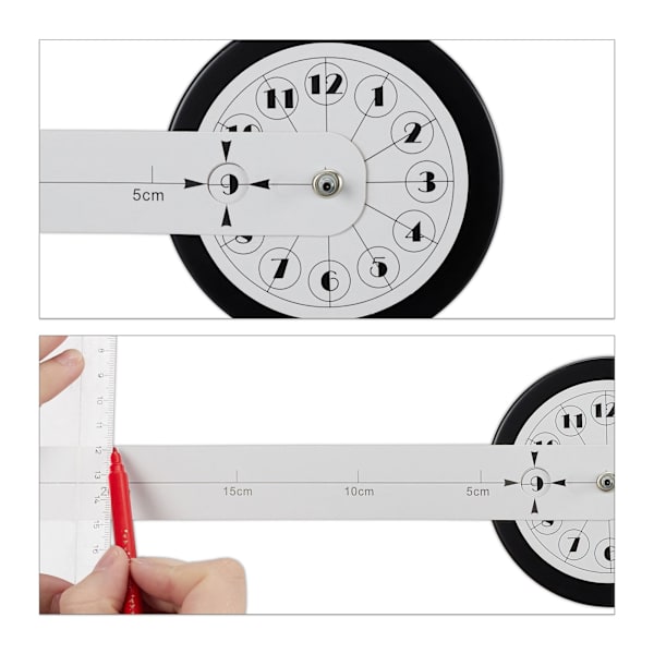 Seinäkello DIY 3D-numeroilla