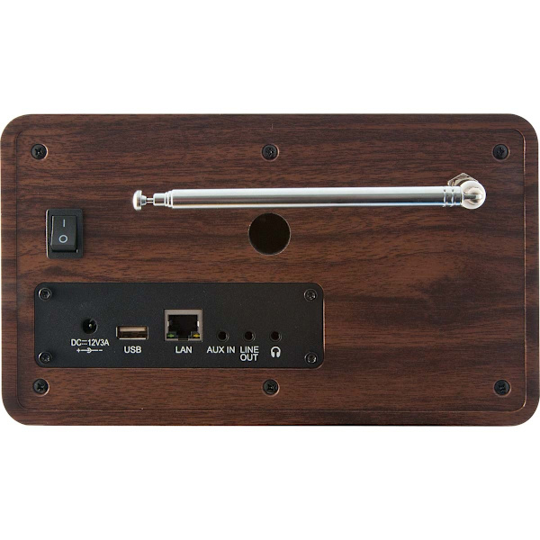 DABMAN i150 Kompakt hybridradio DAB+ / FM / Internet Trälook