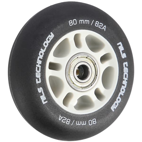 PU 80x24 Black Mat Wheels (4) + ABEC-9 Kullager (8) Set