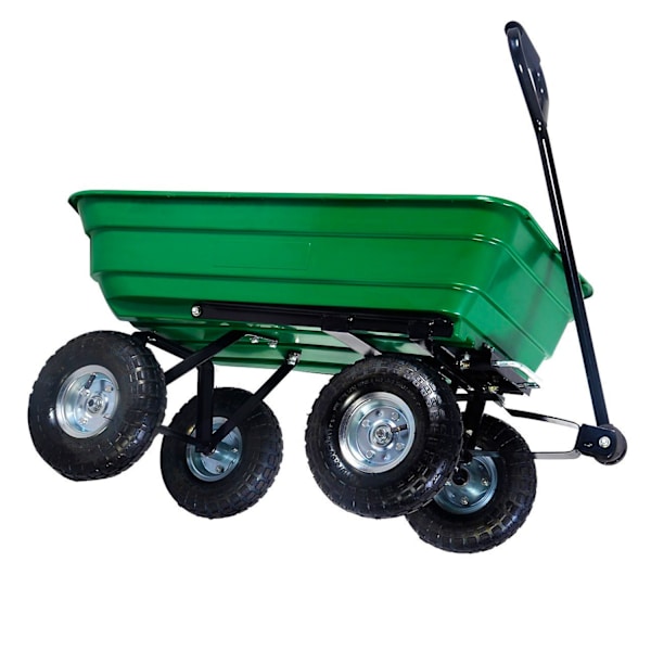 Herzberg HG-8028-75: 75L hjulkärra dumpvagn