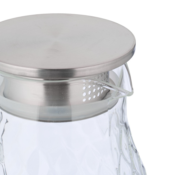 Glaskaraffel med låg 2 l