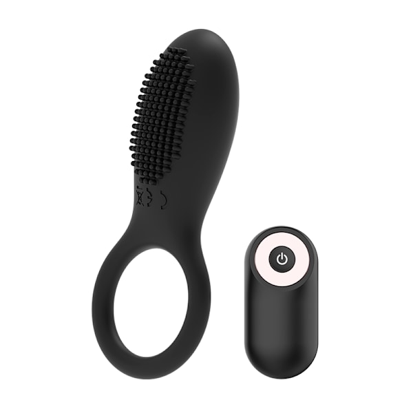 Coquette Chic Desire - Cock Ring -kaukosäädin, ladattava musta/kulta