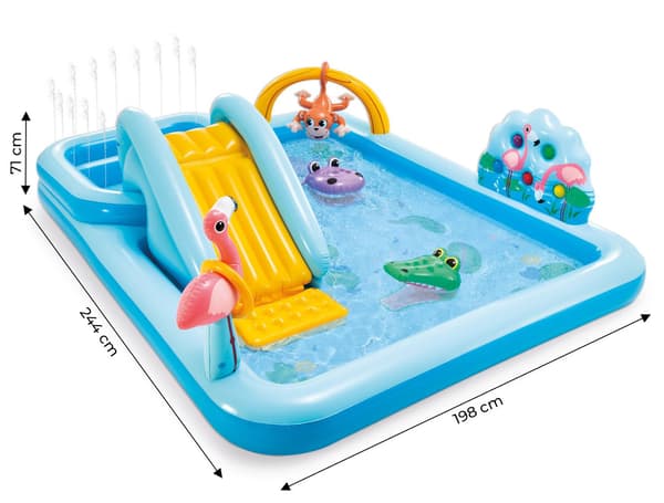 Vattenpool lekplats slide intex 57161