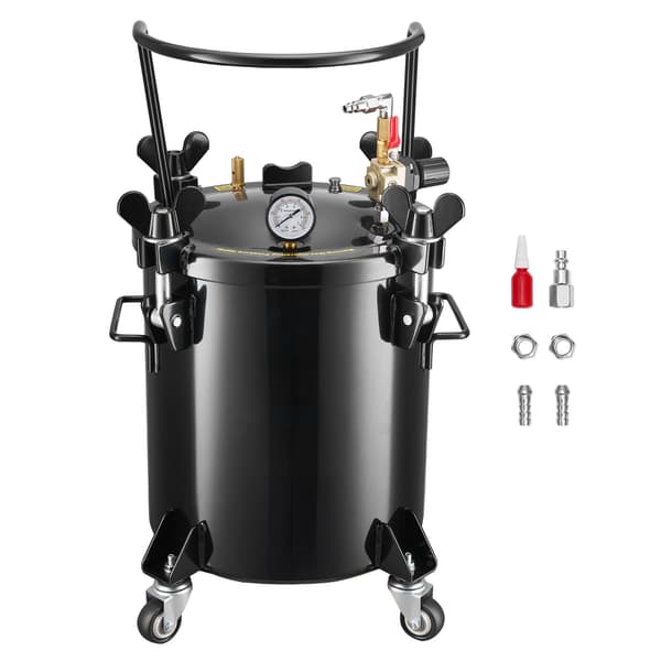 20L tryktank, stål, 3 hurtigkoblinger
