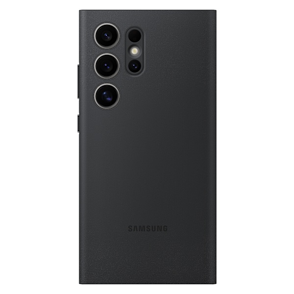 Alkuperäinen Smart View -lompakkokotelo läpällä Samsung Galaxy S24 Ultralle, musta