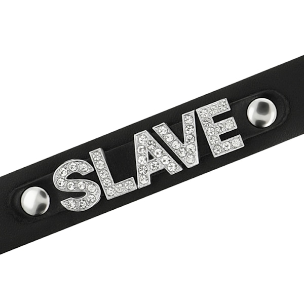 Coquette Chic Desire - Slave Vegan Læder Choker
