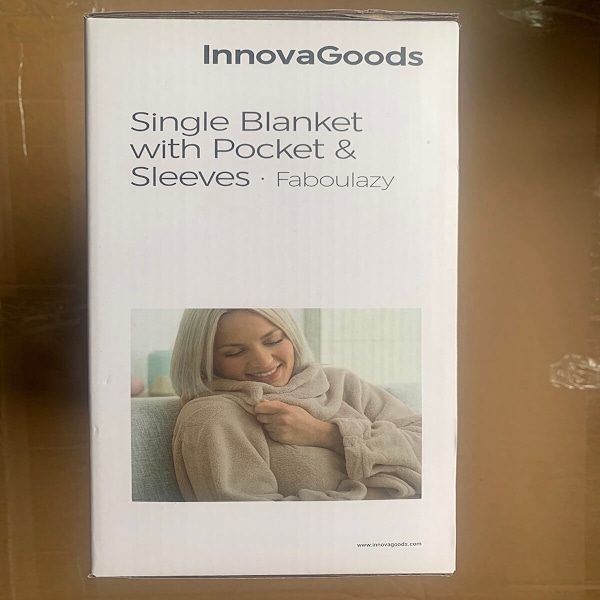 Enkeltærmet tæppe med central lomme Faboulazy InnovaGoods