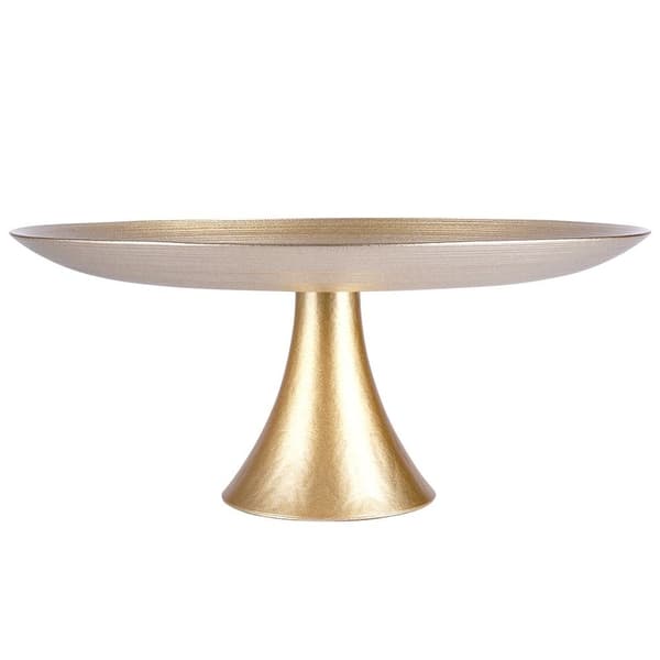 Elegant kagefod i glas - 28 cm diameter