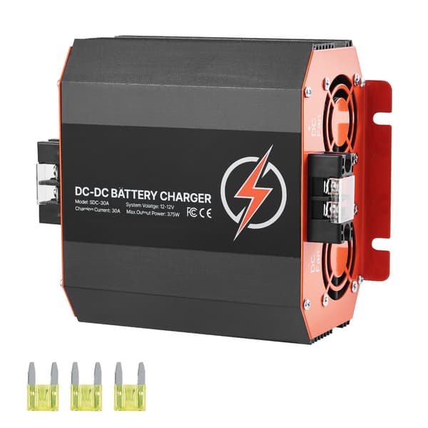 12V DC-til-DC batterioplader 30A 375W, flertrins