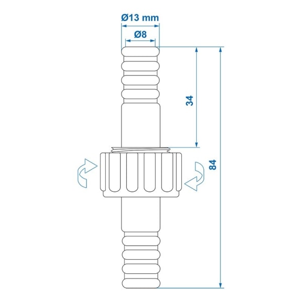 Vesiletkun kiinnitys 12 mm läpipainopakkauksessa