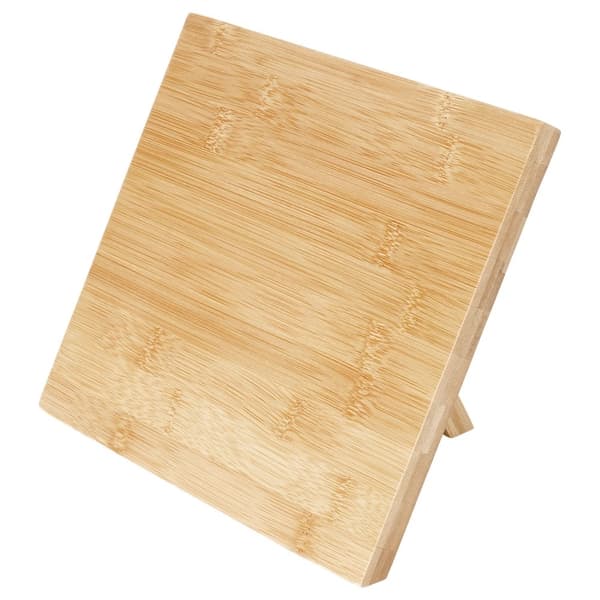 Magnetisk knivblockshållare i bambu, 24x21 cm