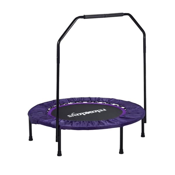 Mini-trampolin med säkerhetsstång, 102 cm diameter