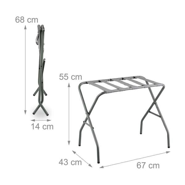 Fällbart klädställ i metall