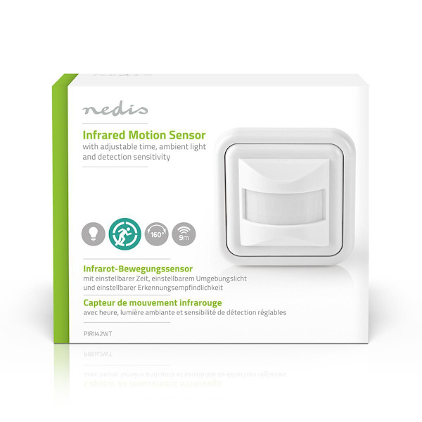 Rörelsedetektor | Inomhus | 2-wire / 3-Wire | Typ F (CEE 7/7) | 160 ° | 5 - 200 W | 200 W | 500 W | 3 - 2000 Lux | Sensorteknik: PIR | Sensor räckvidd