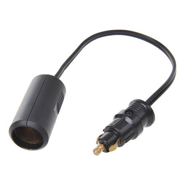 Adapterkabel från DIN-kontakt till cigarettändaruttag 25cm