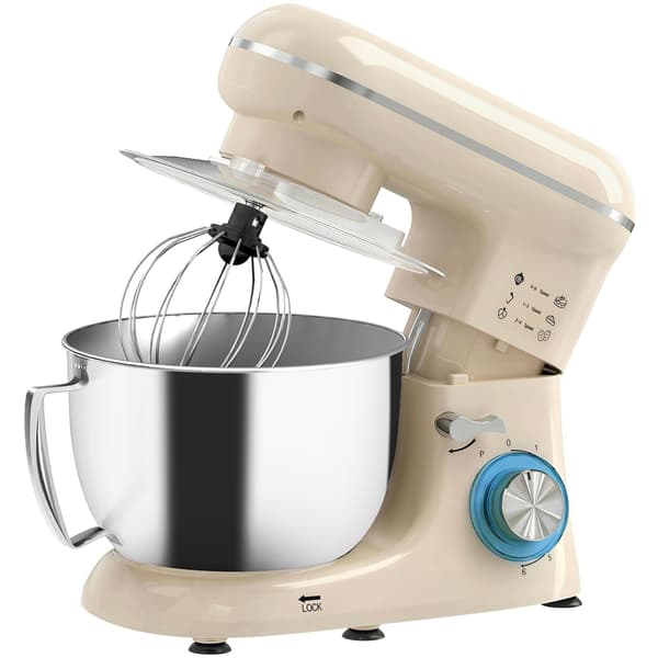 Standmixer med 4,5L skål i rustfrit stål, 1300W, beige