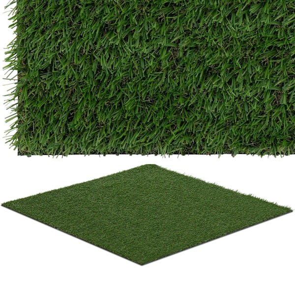 Konstgräs för terrass, balkong, mjuk 20 mm 13/10 cm 100 x 100 cm