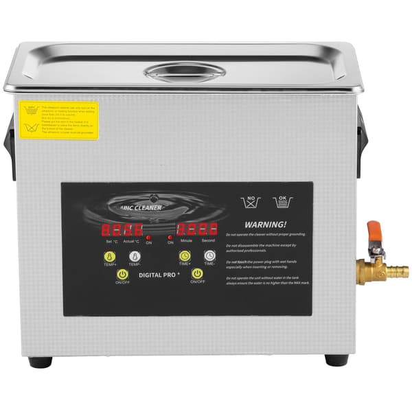 Ultralydsrenser 6L, 40kHz, varmelegeme og digital timer